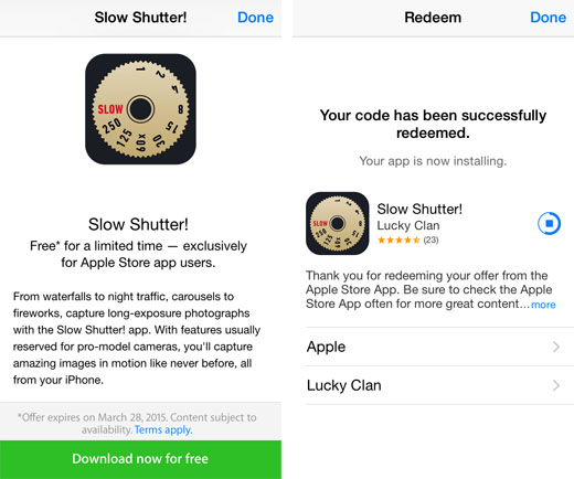 iOS 8 promo Apple Store App” title=