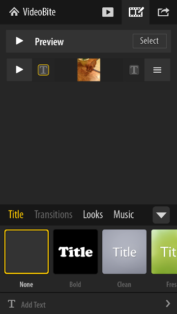 VideoBite app lets you make movies from your stills and videos