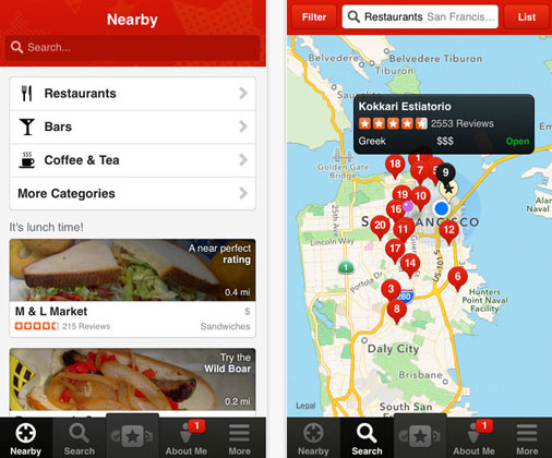 Yelp update reservations iOS