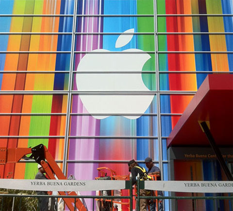 Apple banner icons Apple event illusion