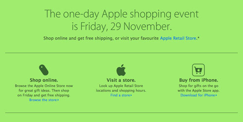 Apple Black Friday leak