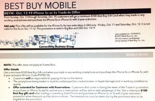 Internal Best Buy Document Best Buy iPhone Trade-In