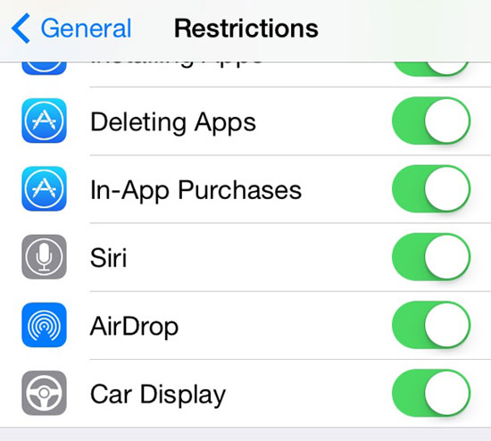 car display toggle