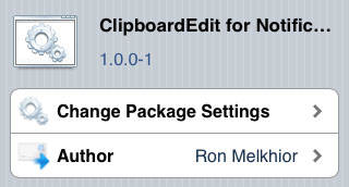 ClipboardEdit tweak Cydia