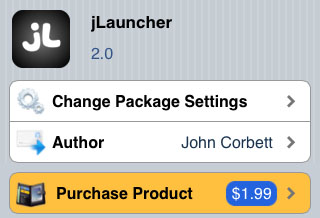 jLauncher app switcher dock jLauncher tweak Cydia
