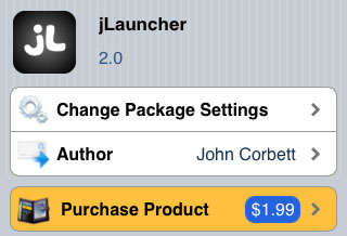 jLauncher tweak Cydia