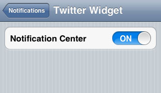 iOS6 tap to tweet Notification Center Cydia Twitter Widget iOS 6
