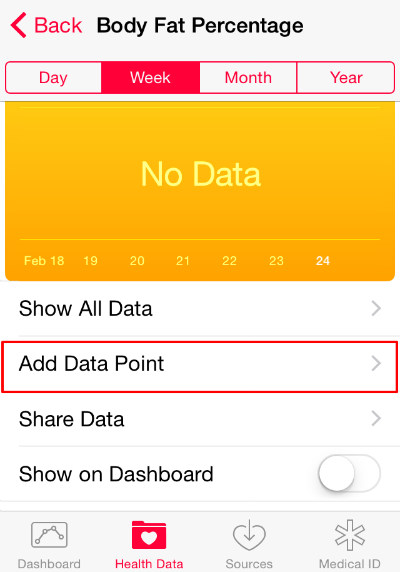 Add Data Point