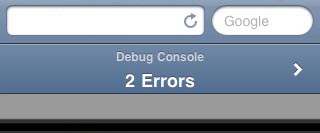 apple iphone mobile safari debug window apple iphone safari debug console