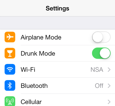 iPhone Drunk Mode