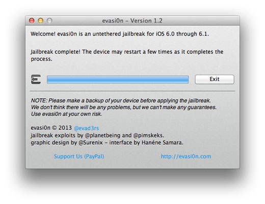 jailbreak evasi0n 1.2