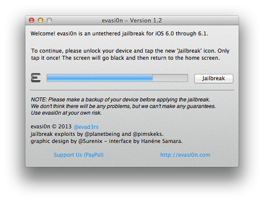 jailbreak iPhone 5 screenshot evasi0n iOS