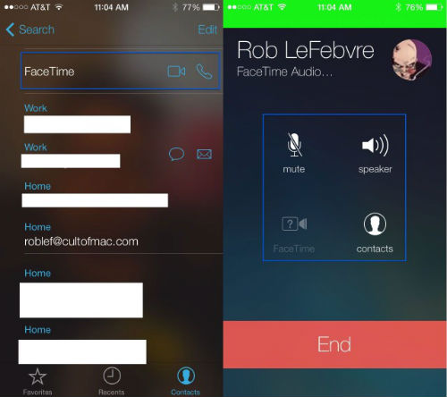 iOS Facetime
