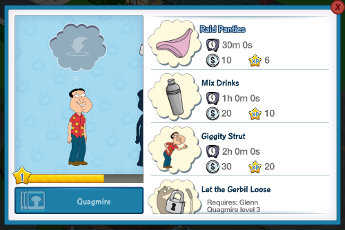 Quagmire's Panty Raid Family Guy: The Quest For Stuff