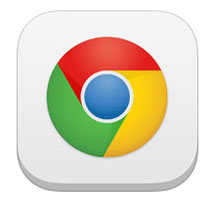 iOS Chrome cast Chrome for mobile icon