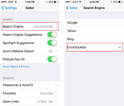 How to set DuckDuckGo as your default search engine in iOS 8