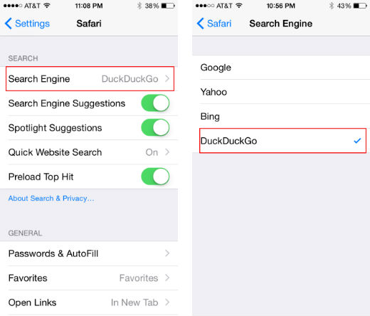 How to set DuckDuckGo as your default search engine in iOS 8 How to set DuckDuckGo as your default search engine in iOS 8