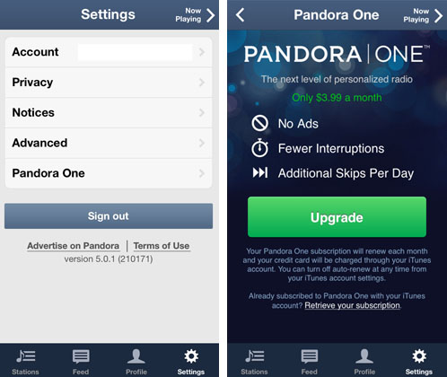 price of Pandora One Pandora One cost
