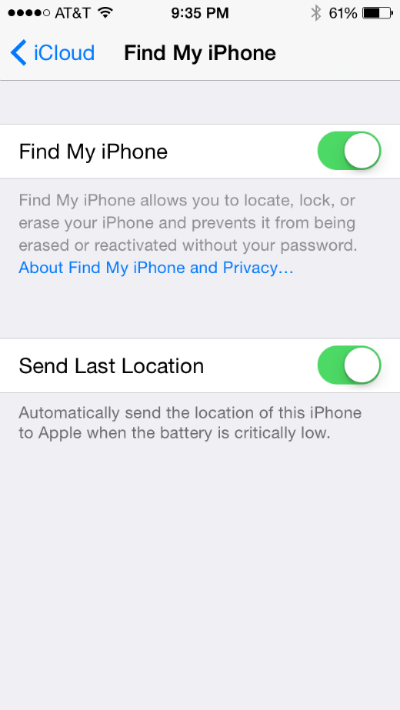 How to enable send last location.