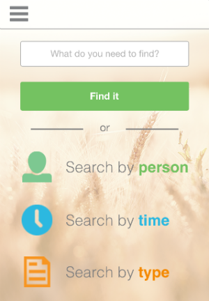Findit Search Step 1 FindIt by Peoplematics