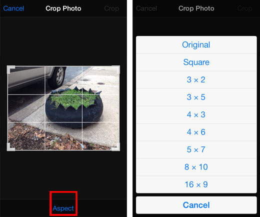 crop Photos image manually 2 iOS 7 crop photo tutorial 2