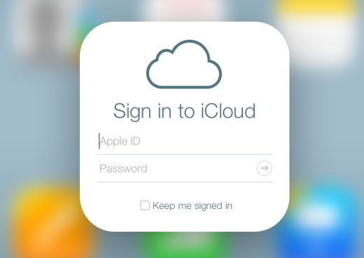 iCloud iOS find web using iCloud to find device