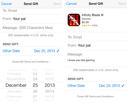 send app gift iOS instructions2 gift apps from itunes app store2