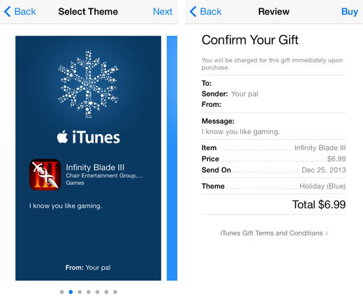 send app gift iOS instructions3 gift apps from itunes app store3