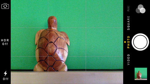 iphone camera grid iOS 7 rule of thirds2 iPhone camera grid using 2