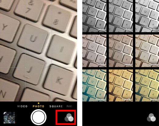 iOS 7 camera filters guide