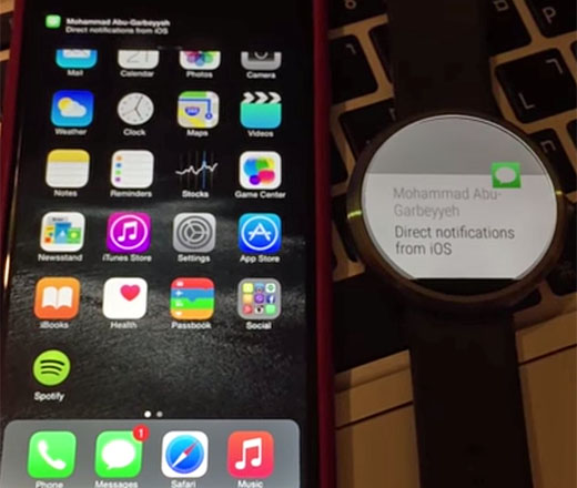 iOS notification Android Wear”  title=