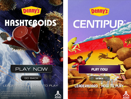 Hashteroids Denny's Atari Remix