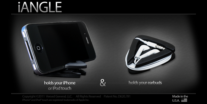 iANGLE Combination Earbud Holder and iPhone Stand iangle combination stand and earbud holder
