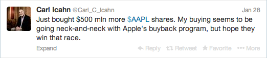 Carl Icahn buys $500 million AAPL Carl Icahn buys $500 million AAPL
