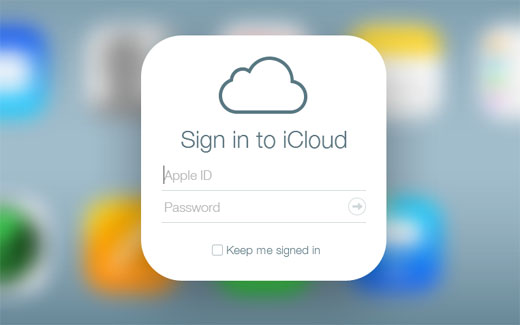 iCloud login page iCloud web start