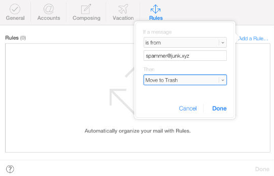 How to create rules for your iCloud email. How to create rules for your iCloud email.