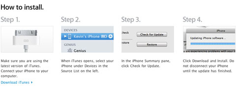 apple iphone ios 4.1 firmware install