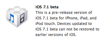 iOS 7.1 iOS 7.1 Beta