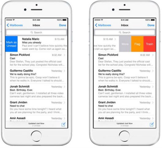 iOS 8 Email