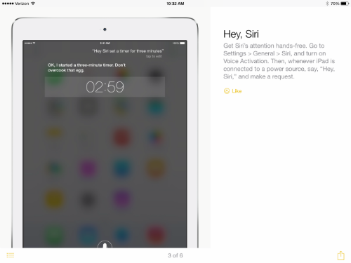 Hey, Siri iOS 8 Tips App