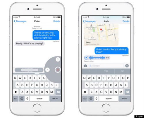 iOS 8 Voice Text