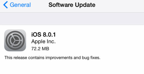 iOS 8.0.1 iOS 8.0.1