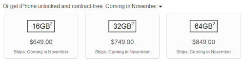 iPhone 4S pre-order unlocked GSM