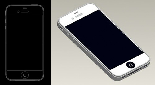 apple iphone 5 leaked renderings larger screen apple iphone 5 leaked CAD drawings big display