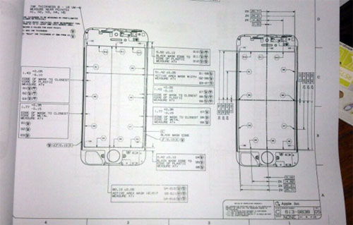 iPhone schematic diagram sixth generation iPhone 5 leaked plans