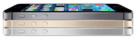 iPhone 5s side view Apple iPhone 5s three colors