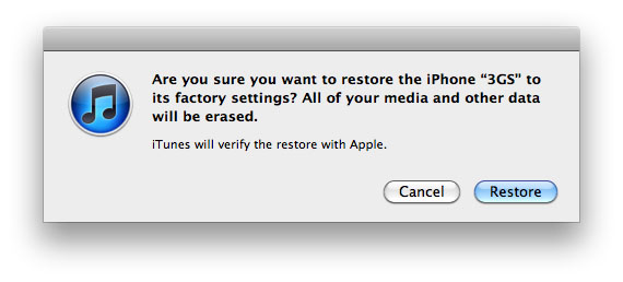 iTunes iPhone update iTunes iPhone restore