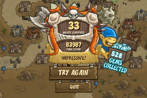 Kingdom Rush Survival Mode