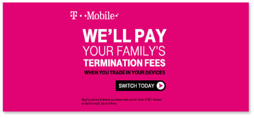 T-Mobile Early Termination Fees Leaked T-Mobile Ad