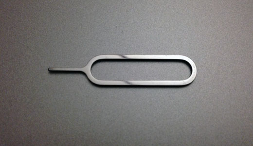 Apple liquidmetal SIM ejector